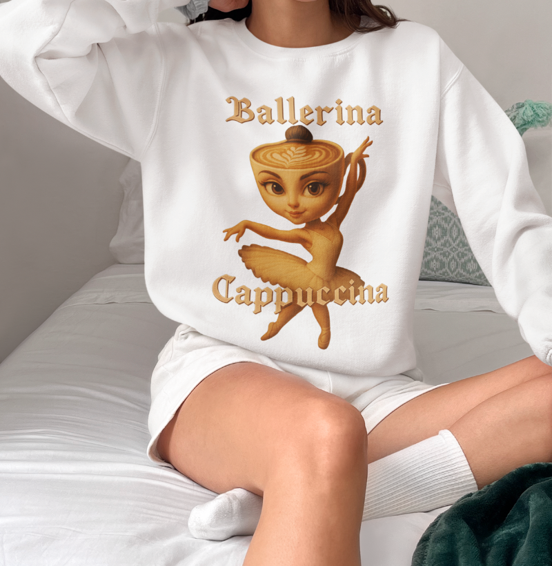 Bailarina Capuccino - Moletom Cropped