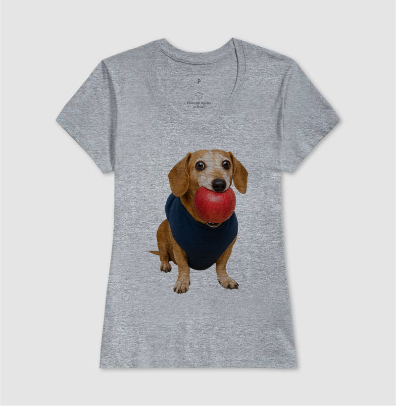 Cachorro e Maçã 🍎🐶 - Camiseta