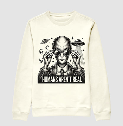 Alien Estiloso - Humans Aren’t Real - Suéter Moletom