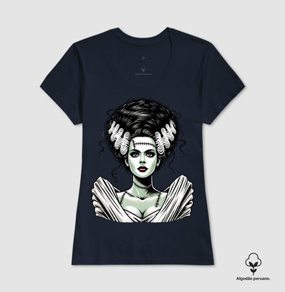 A Noiva de Frankenstein - Camiseta Algodão Peruano