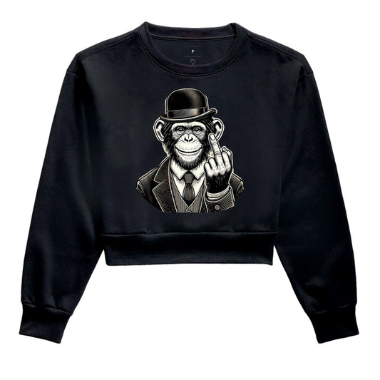 Chimpanzé Irreverente - Cropped Moletom