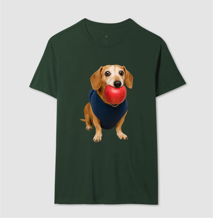 Cachorro e Maçã 🍎🐶 - Camiseta