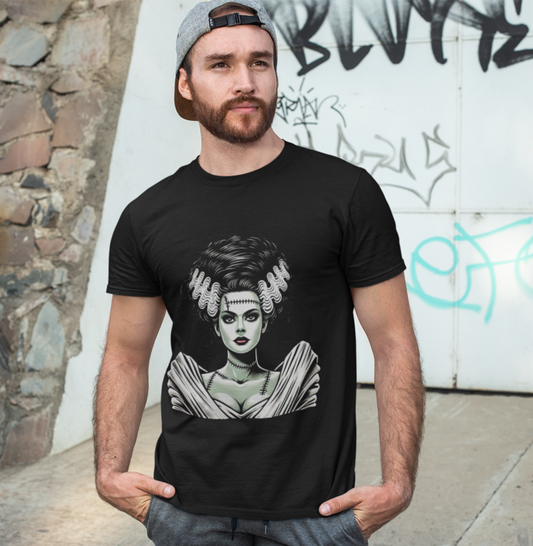 A Noiva de Frankenstein - Camiseta Algodão Peruano