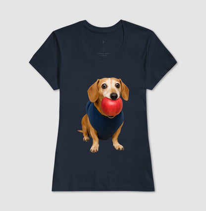 Cachorro e Maçã 🍎🐶 - Camiseta