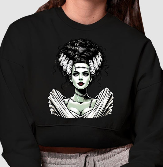 A Noiva de Frankenstein - Cropped Moletom
